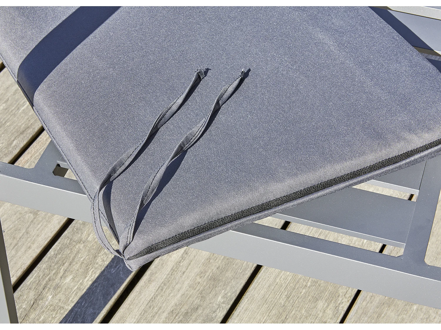 Fauteuil de jardin empilable en aluminium