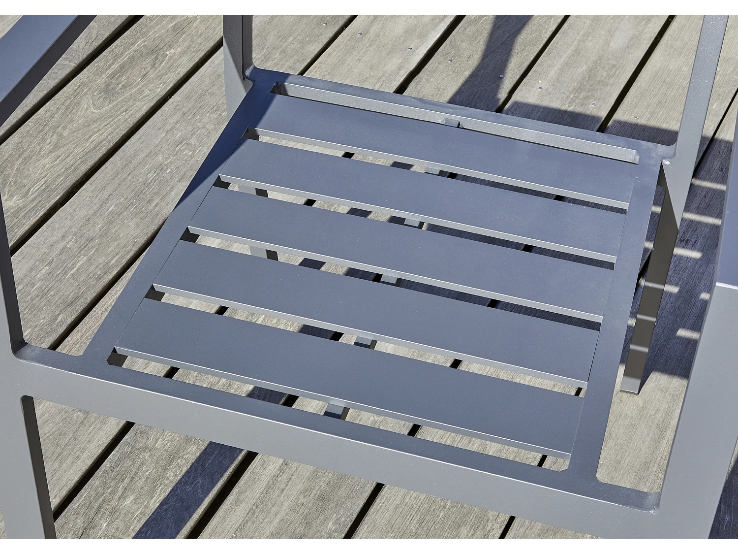 Fauteuil de jardin empilable en aluminium