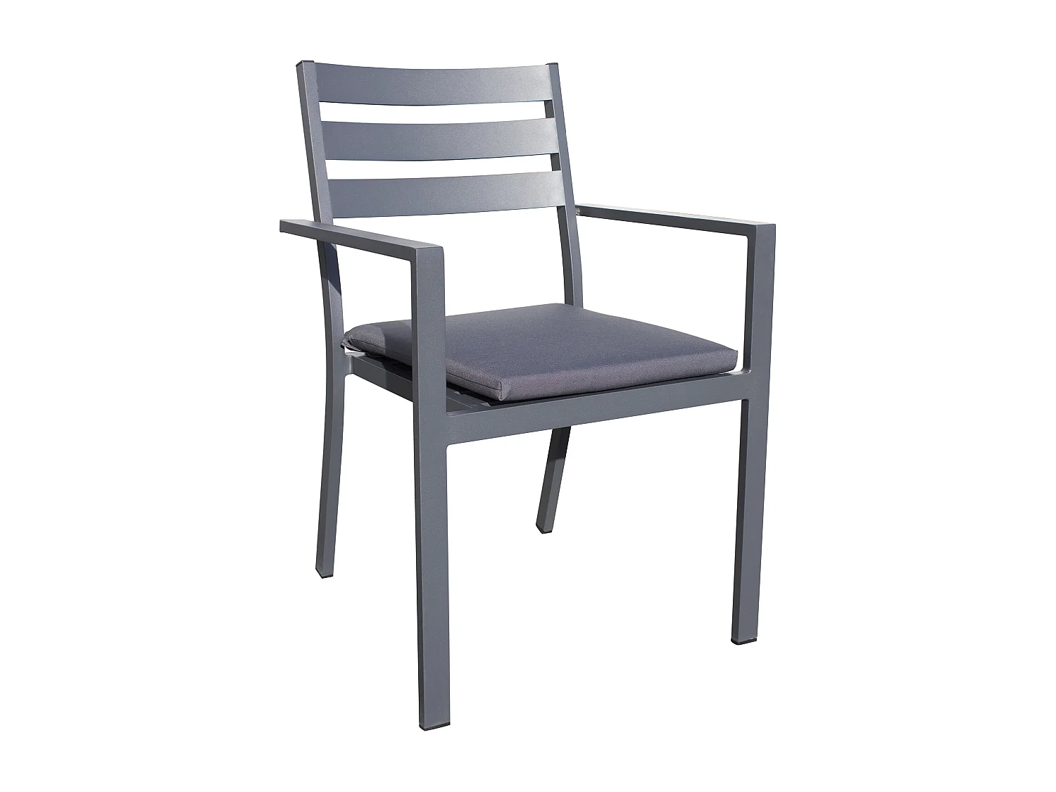 Fauteuil de jardin empilable en aluminium