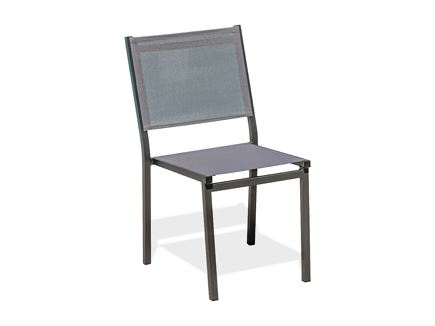 Chaise de jardin empilable en alu toile plastifiéee - TOLEDE