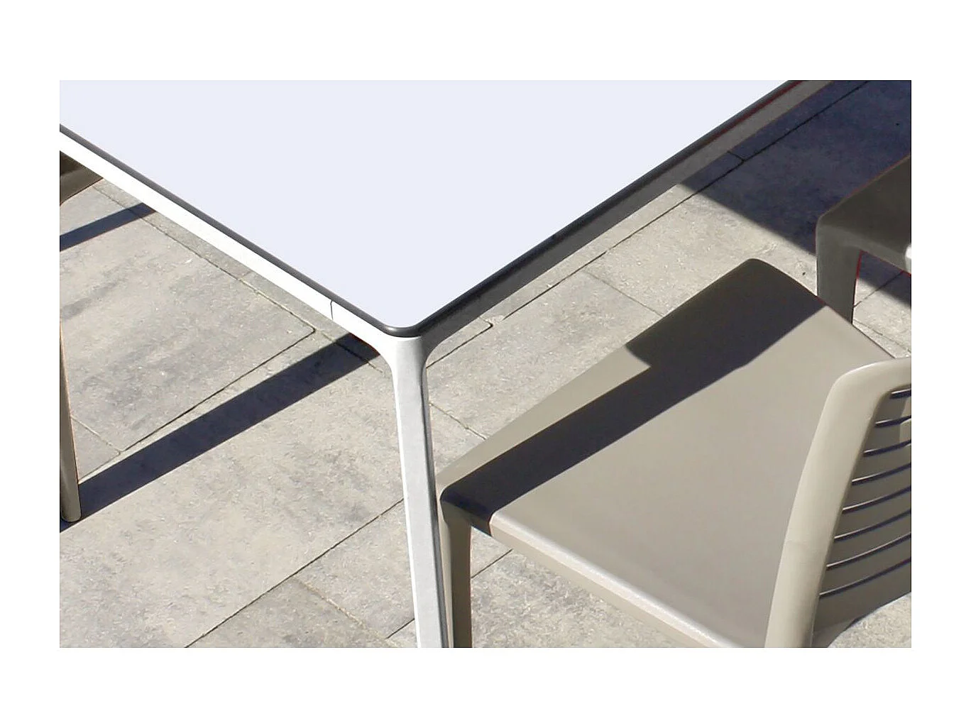 Table de Jardin 8 Places "Meet" 200cm Blanc