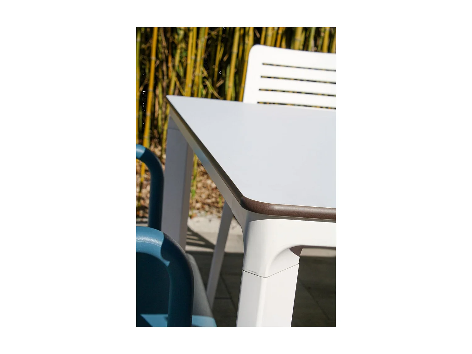 Table de Jardin 8 Places "Meet" 200cm Blanc