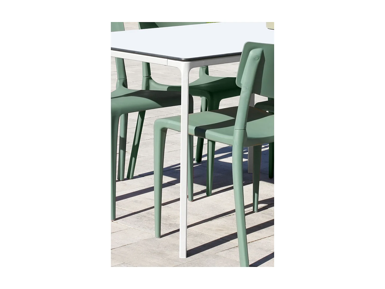 Table de Jardin 8 Places "Meet" 200cm Blanc