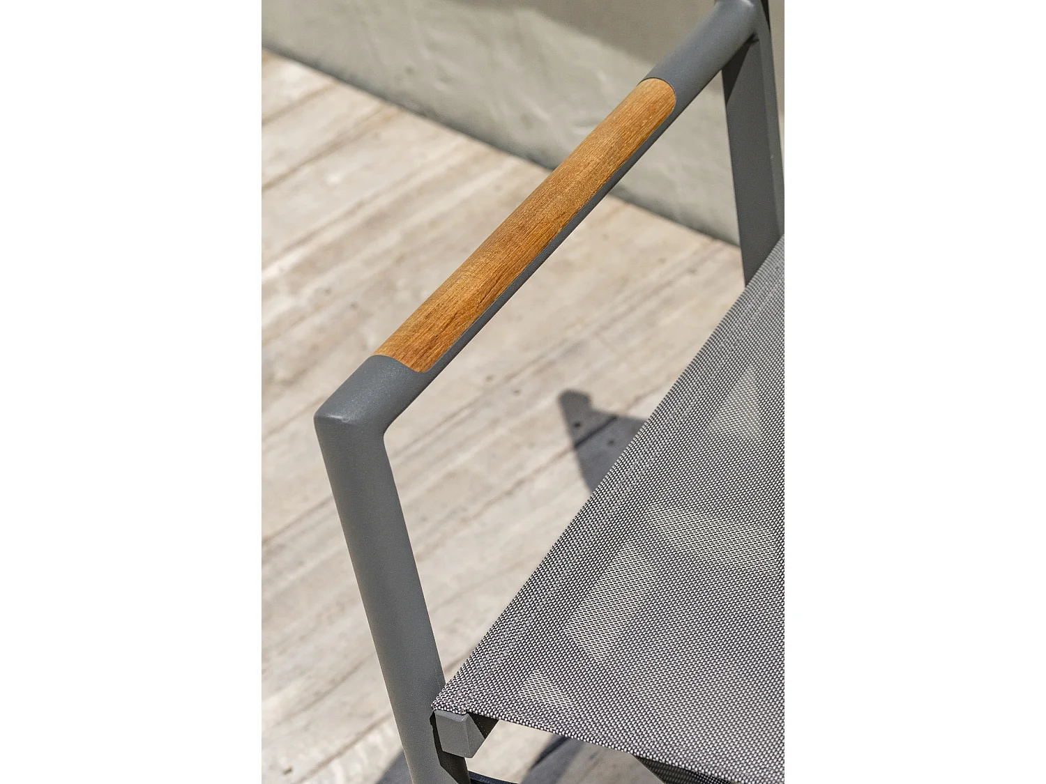 Fauteuil de jardin en toile plastifiée et aluminium