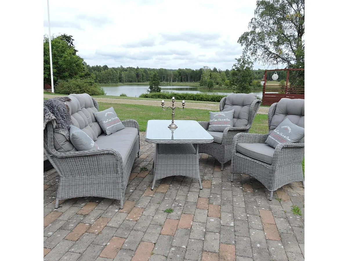 Salon de Jardin "Washington" 176cm Gri