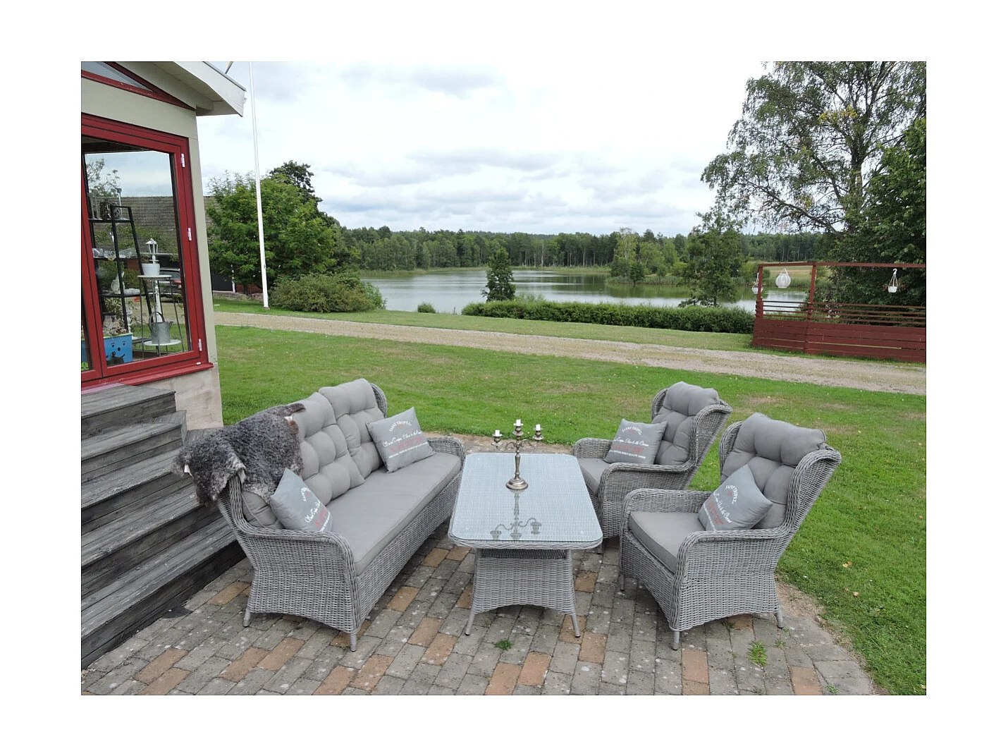 Salon de Jardin "Washington" 176cm Gri