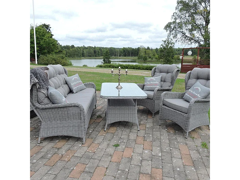 Salon de Jardin "Washington" 176cm Gri