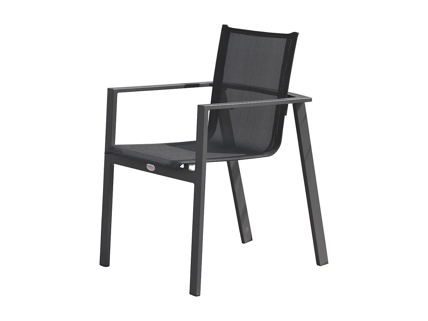 Fauteuil de jardin empilable en aluminium