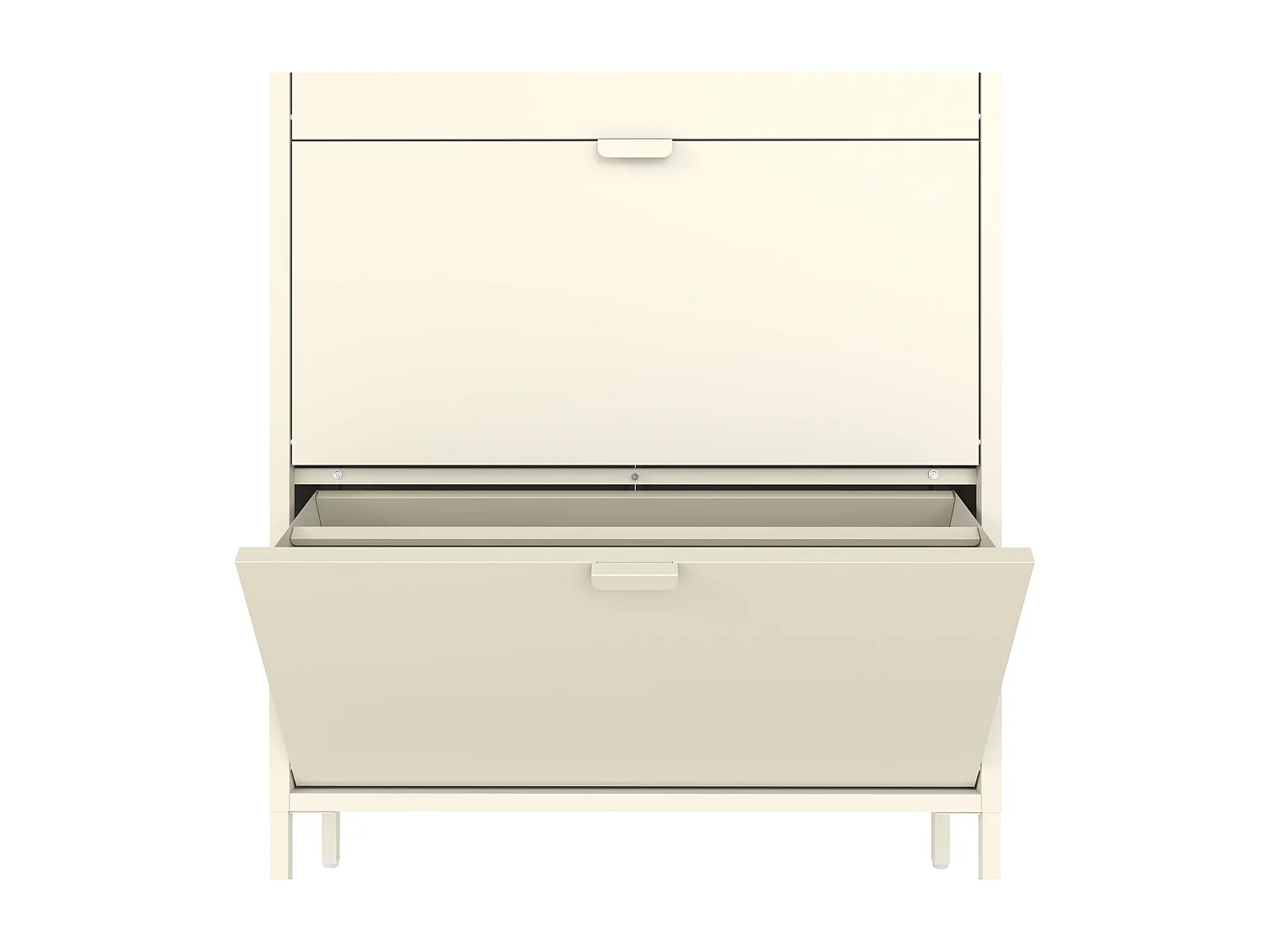 Schuhmöbel mit 3 Türen aus weißem Metall MARION