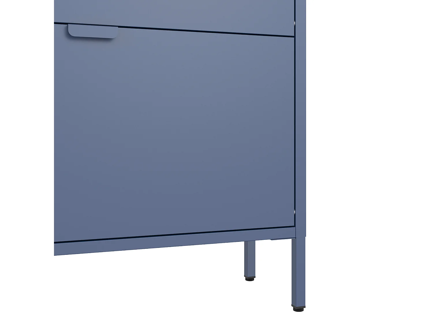 Schuhmöbel mit 3 Türen aus Metall blaugrau MARION