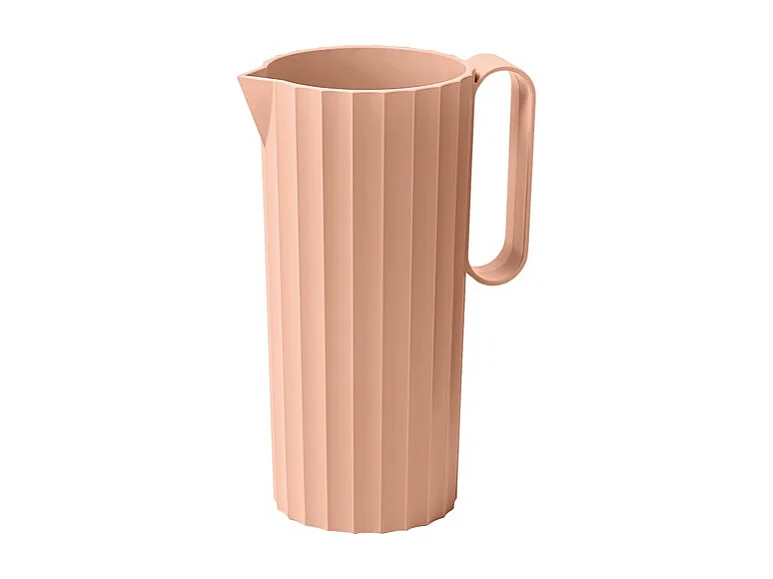 Carafe Hydria Rose Sable 1,7 L - Collection Paestum - Design Conique - Résistant aux Chocs - Fabriqué en Italie