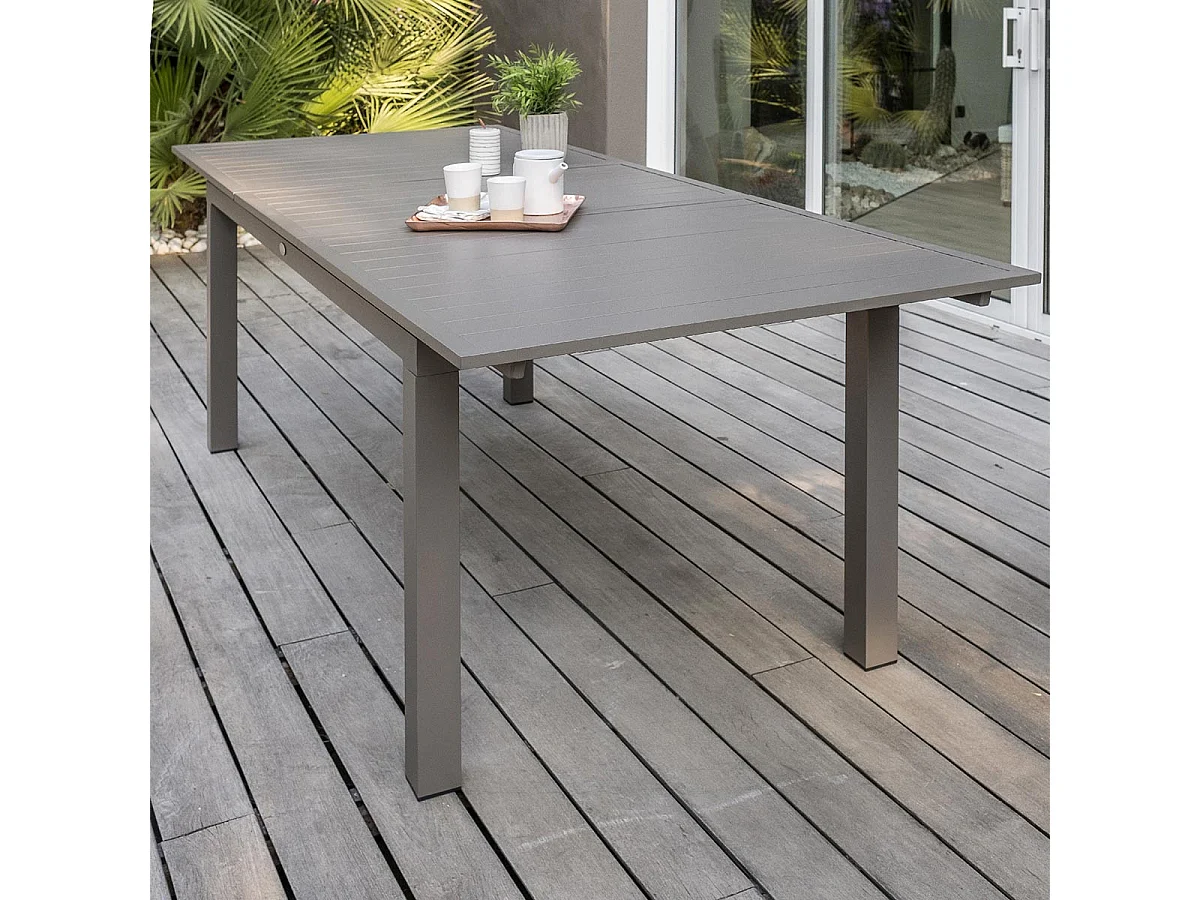 Table de Jardin Extensible "Zahara" 180-240cm Taupe