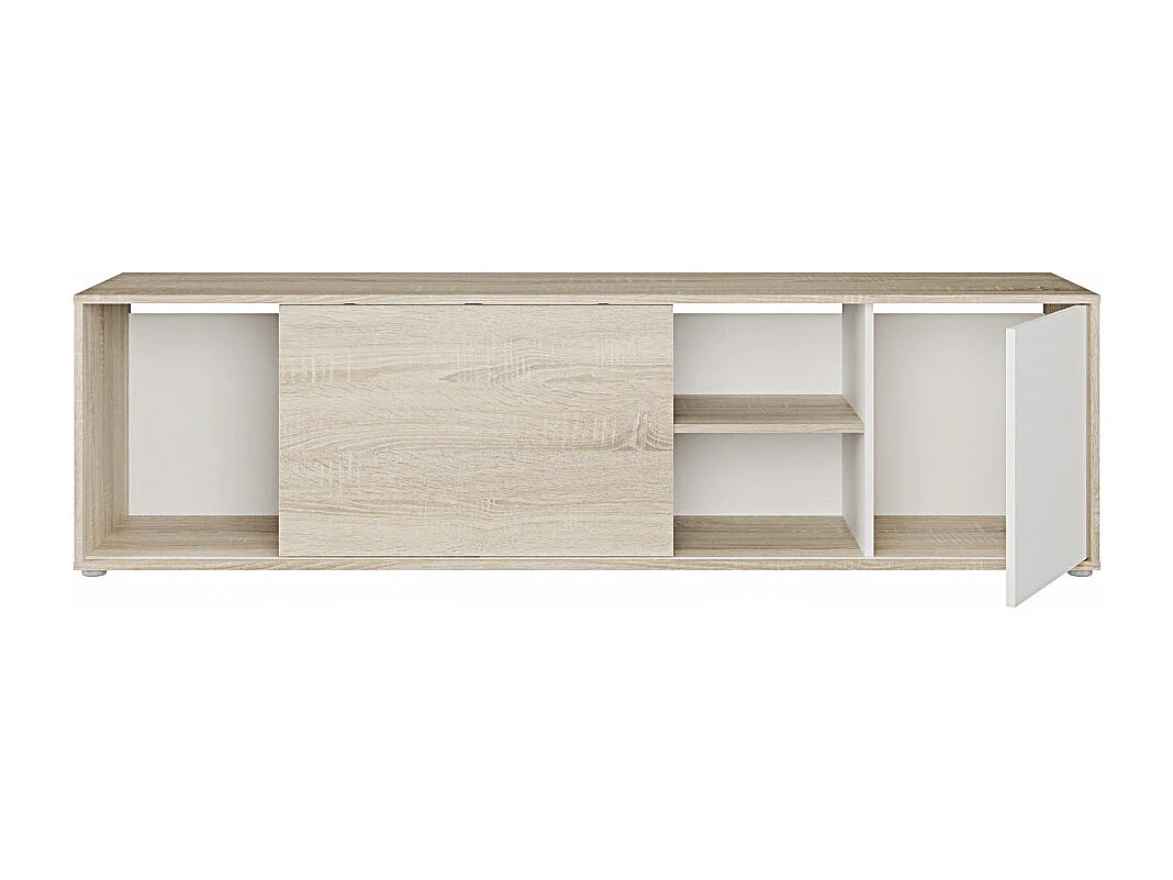 Mueble de Television Match en acabado roble sonoma y blaco mueble de salón 180 cm