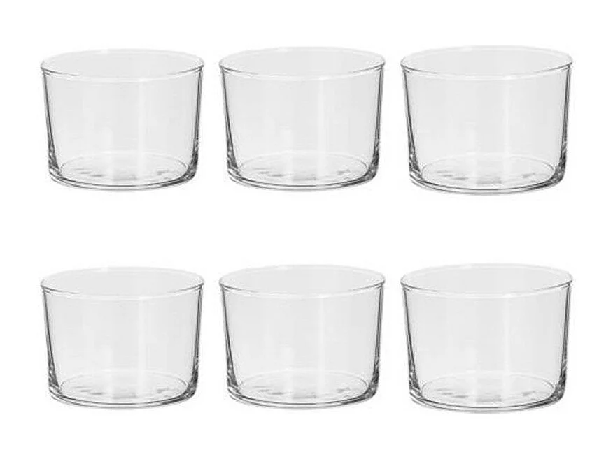 Lot de 6 Gobelets Bas "Bodeg'eau" 24cl Transparent