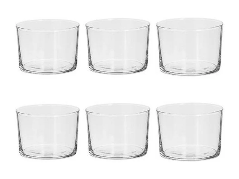 Lot de 6 Gobelets Bas "Bodeg'eau" 24cl Transparent