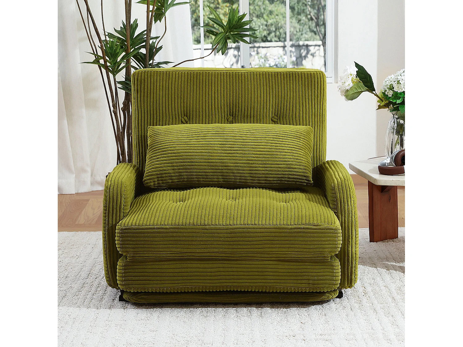 Canapé Modulable 4-en-1 en Cordon - Confort Salon, Relax et Lit Rapide pour un Intérieur Polyvalent