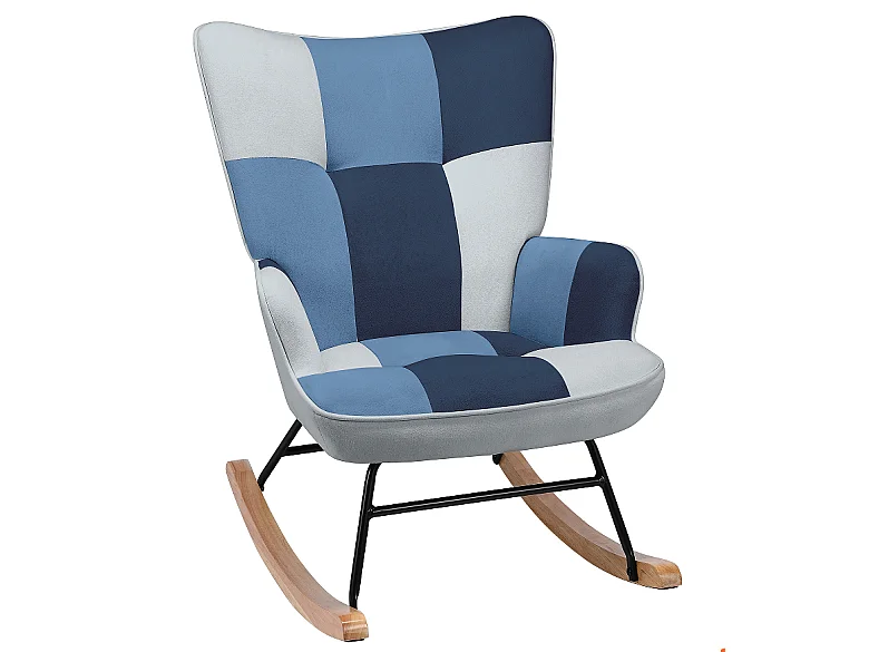 HOMEMIYN Schommelstoel - Fluweelzacht Comfort en Natuurhouten Structuur