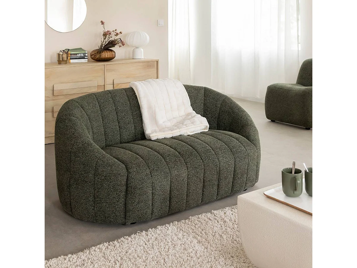 Canapé en tissu vert Axel