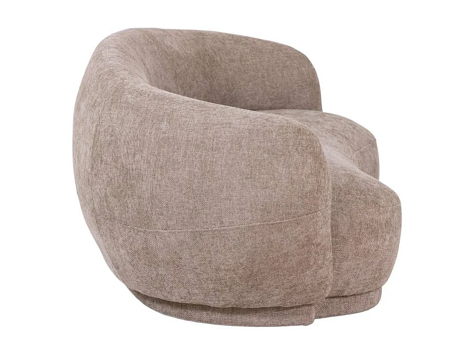 Canapé en tissu taupe chiné 3 places Maddy