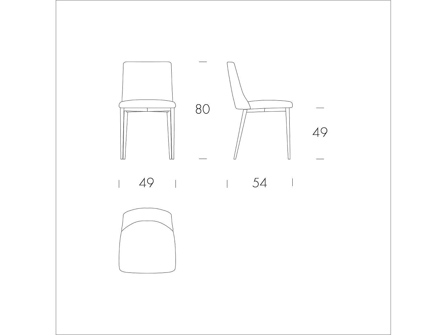 Ensemble de 2 chaises antéa structure gris charbon en velours sarcelle