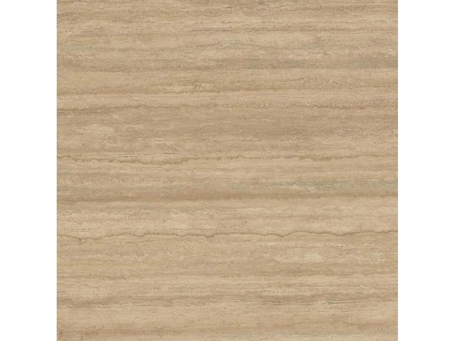 Table fixe double travertin - gris charbon, bord incliné du canon, gres travertin en noyer