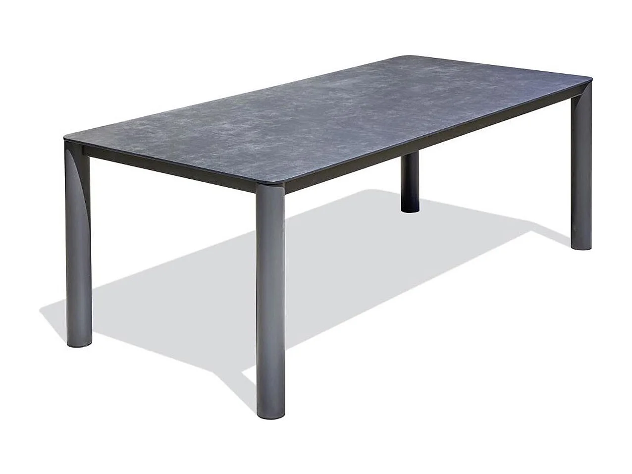 Table de Jardin en Céramique "Camargue" 220cm Gris Anthracite