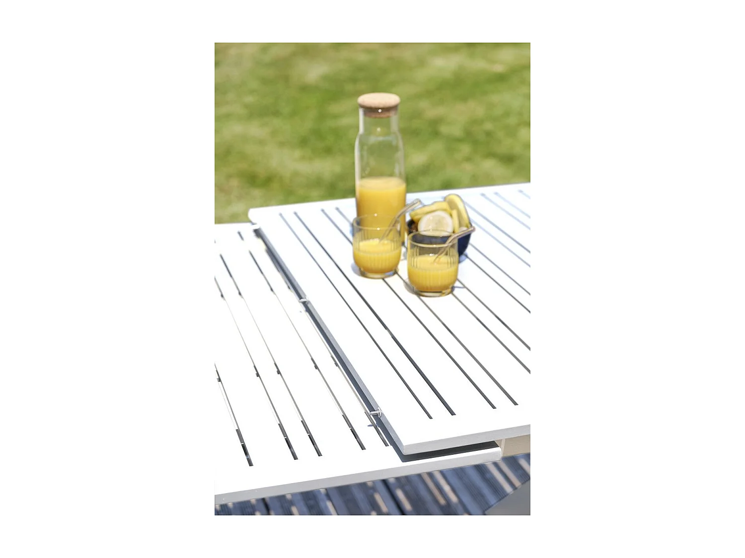 Mesa de jardín de aluminio