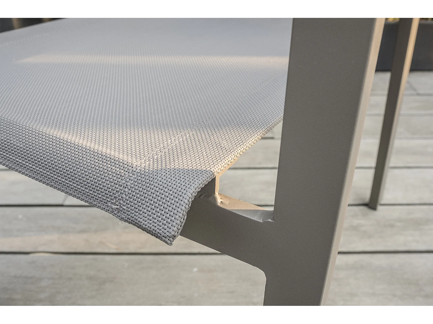 Lot de 2 fauteuils de jardin en aluminium et toile plastifiée