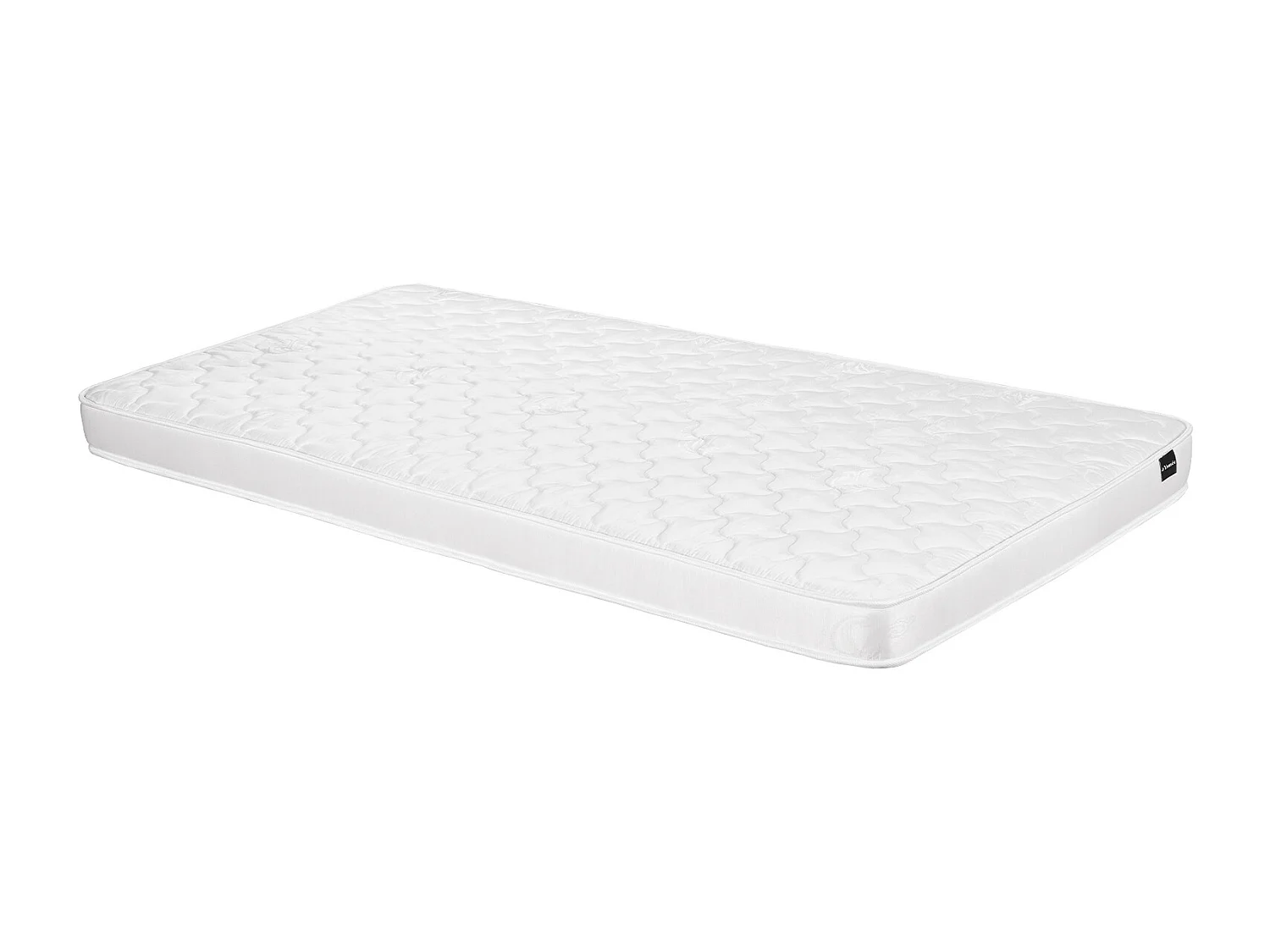 Lits superposés 90 et 140 x 190 cm avec rangements - Pin et MDF - Blanc + Matelas - LAKAYO