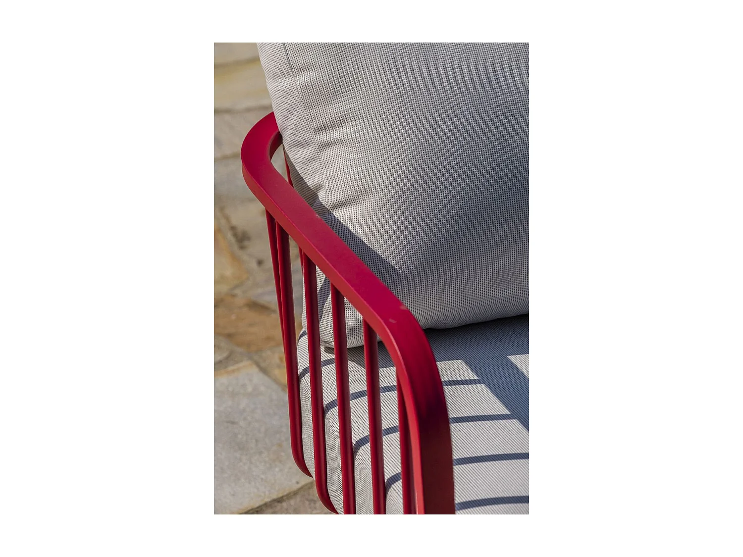 Salon de Jardin 4 places "Apolline" 150cm Framboise