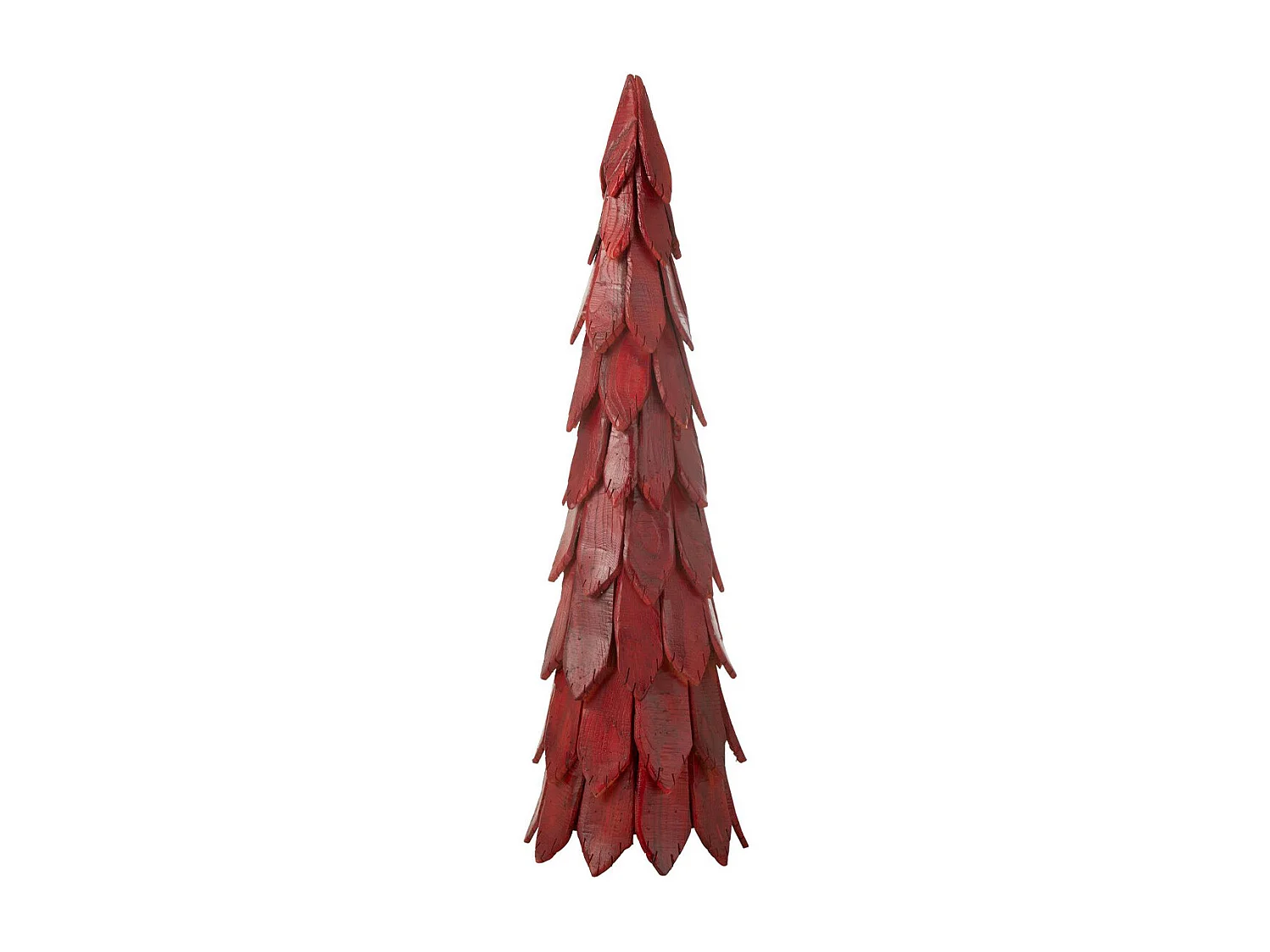 Sapin de Noël en Bois "Pieces" 120cm Rouge