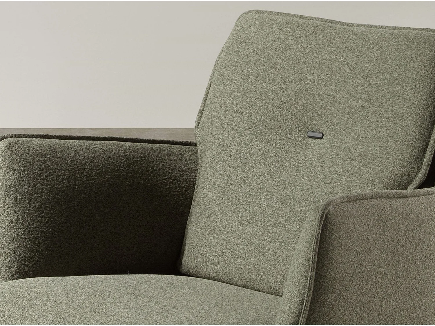 Cadeira giratória em tecido verde azeitona 4238 ANGEL CERDA