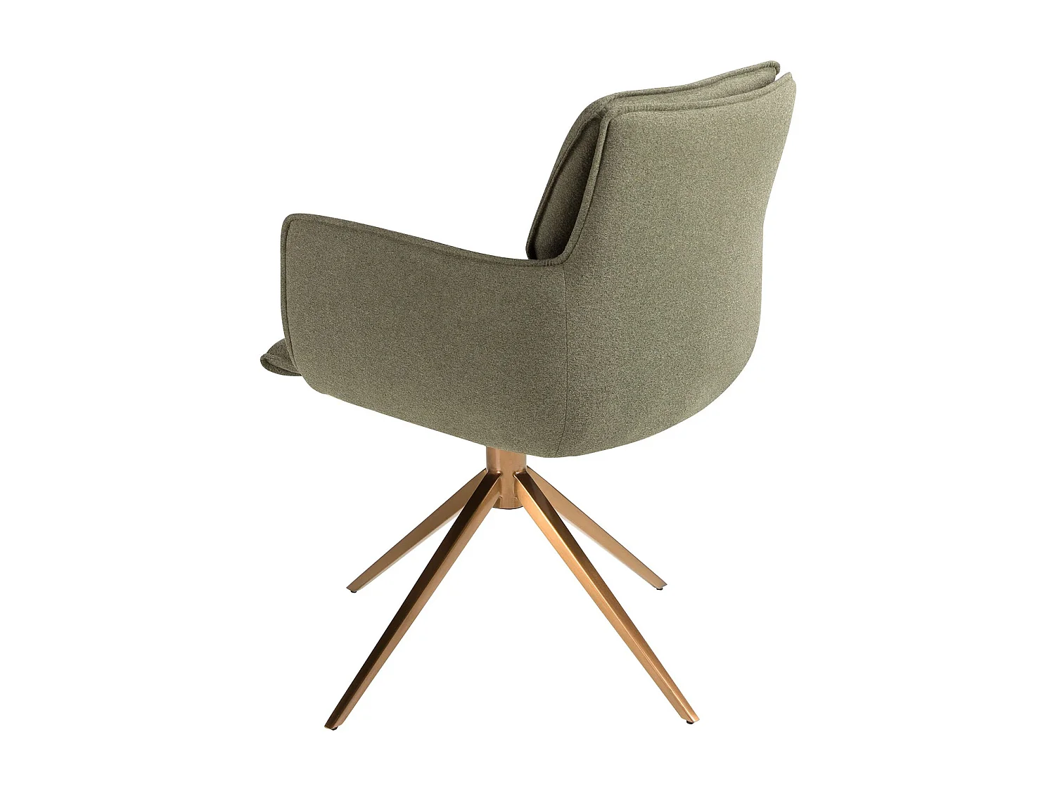 Cadeira giratória em tecido verde azeitona 4238 ANGEL CERDA