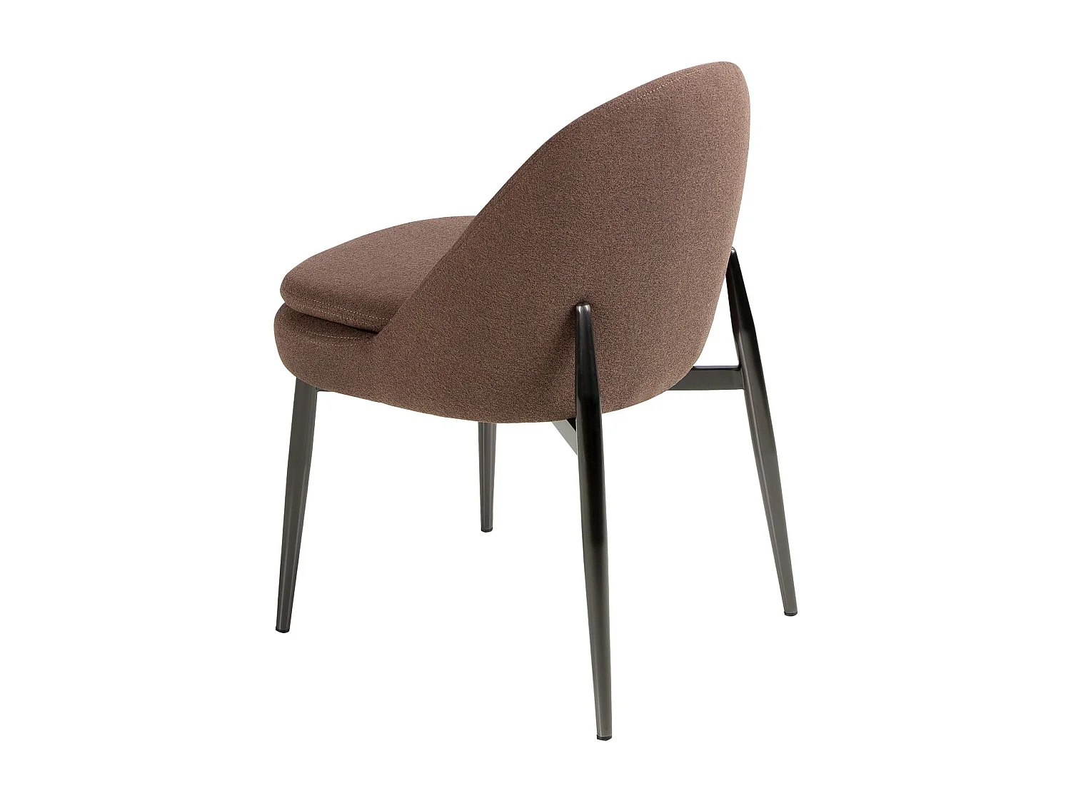 Dark brown fabric chair 4236 ANGEL CERDA
