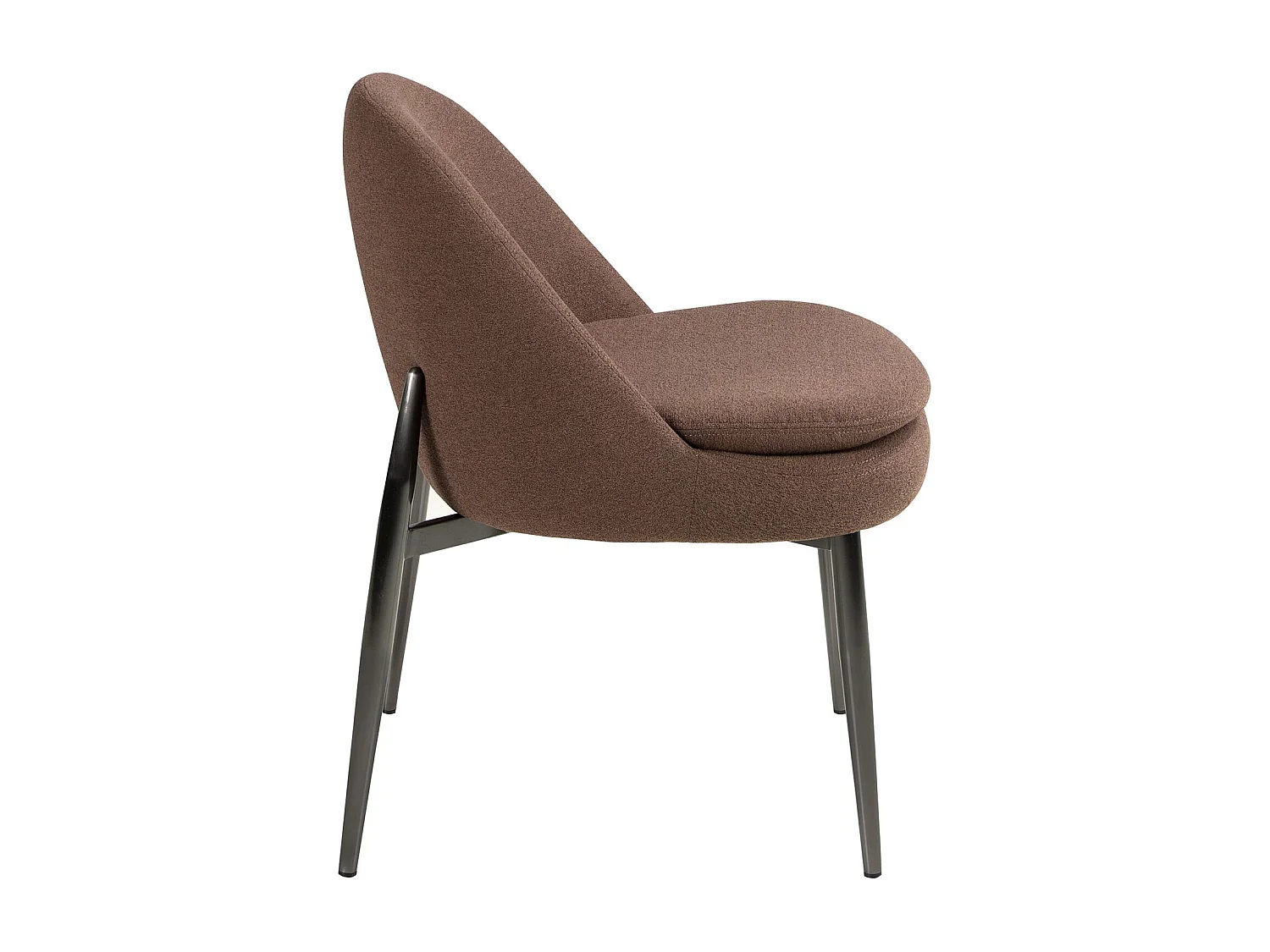 Dark brown fabric chair 4236 ANGEL CERDA