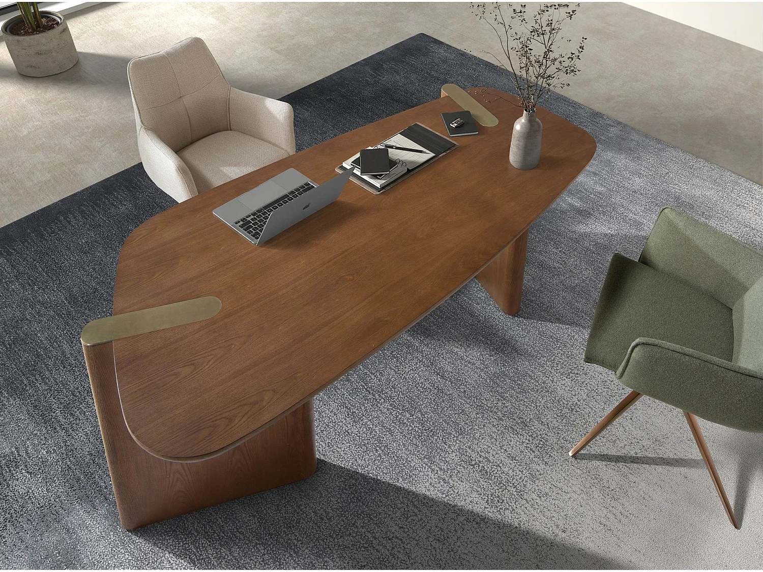 Bureau en noyer clair 3301 ANGEL CERDA