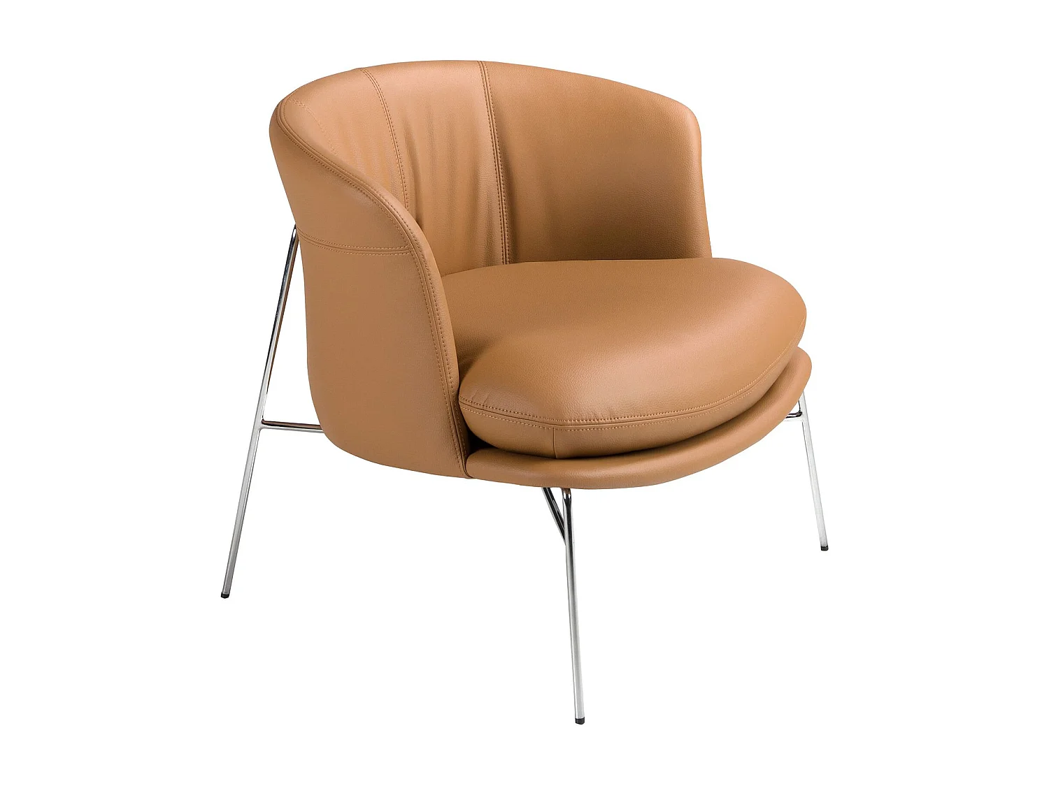 Fauteuil en similicuir marron 5192 ANGEL CERDA