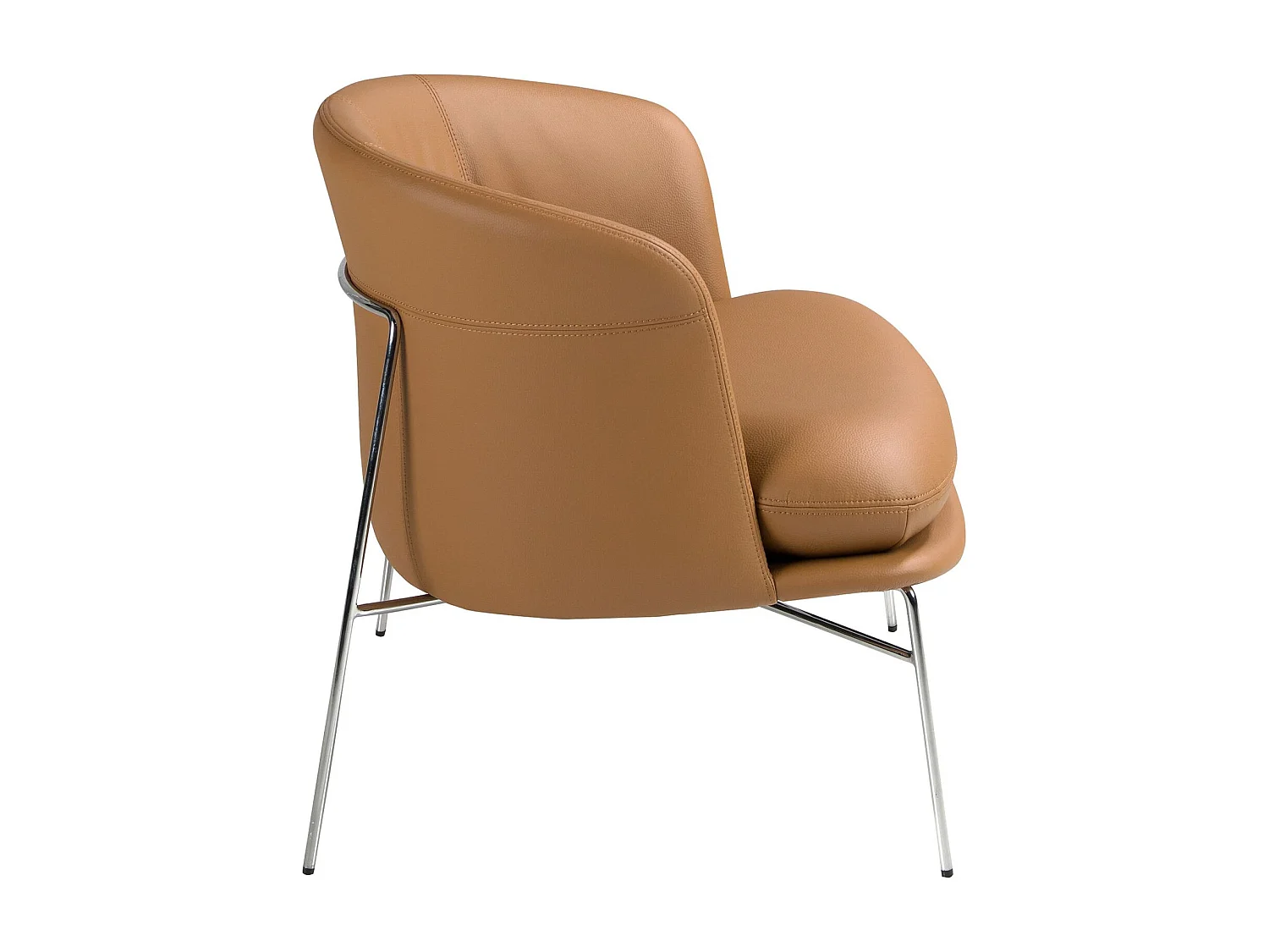 Fauteuil en similicuir marron 5192 ANGEL CERDA