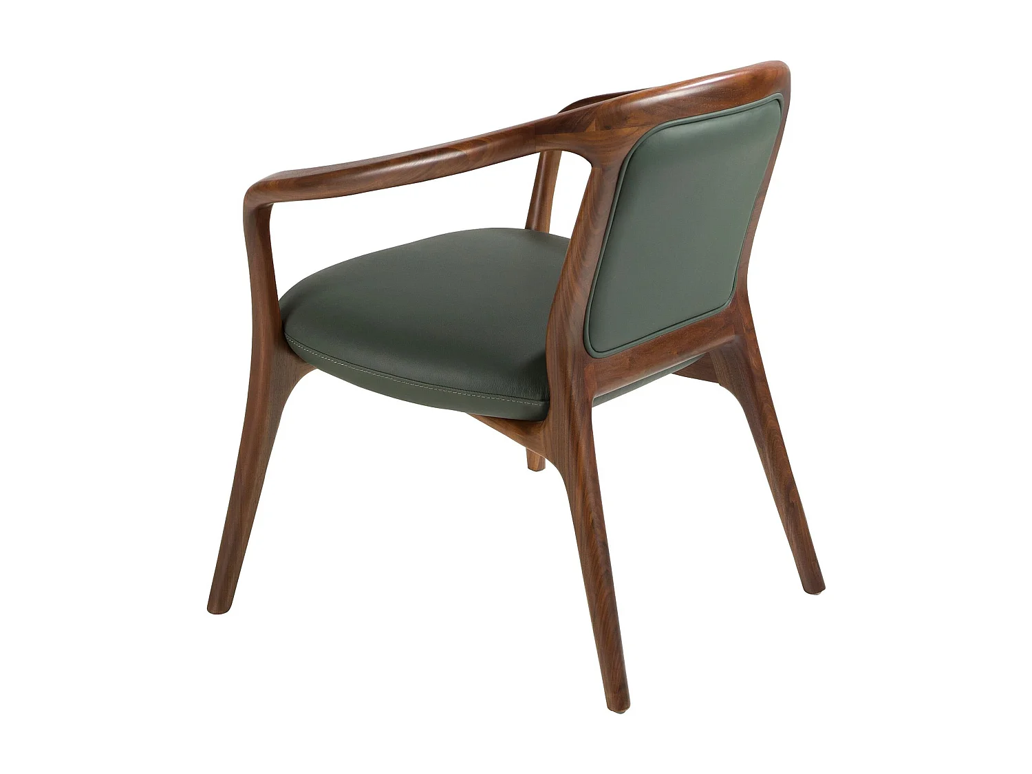 Poltrona em couro sintético verde escuro 5181 ANGEL CERDA