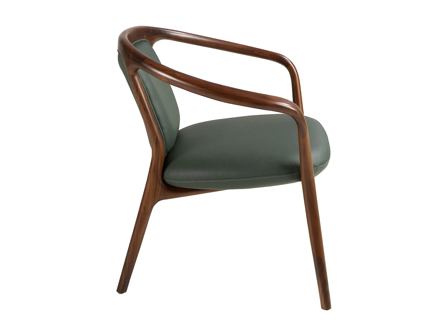 Poltrona em couro sintético verde escuro 5181 ANGEL CERDA