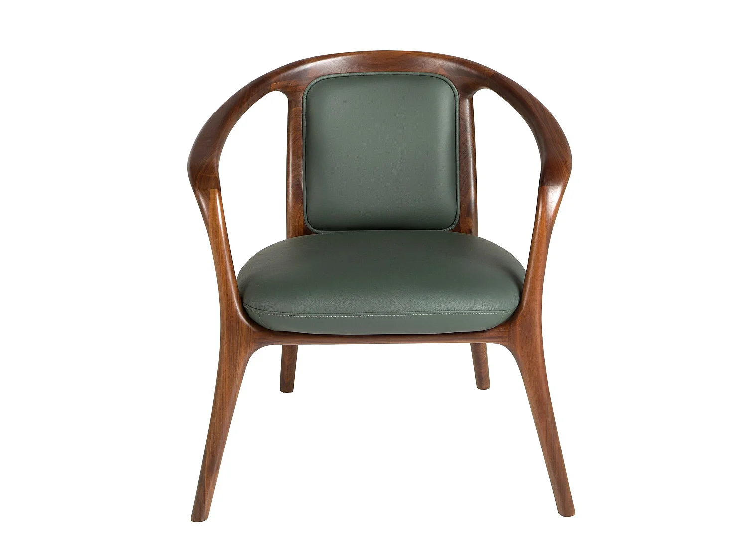 Fauteuil en similicuir vert foncé 5181 ANGEL CERDA