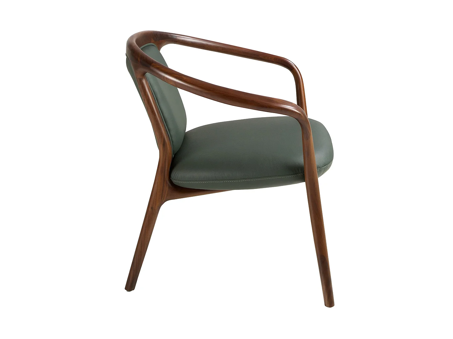 Fauteuil en similicuir vert foncé 5181 ANGEL CERDA