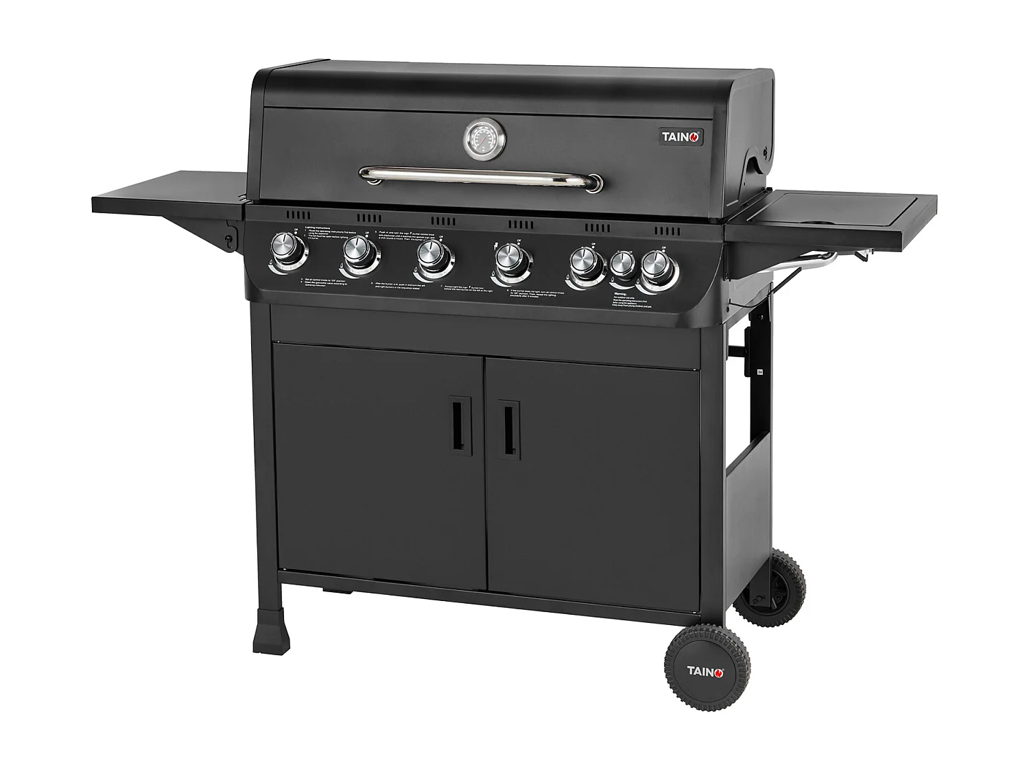Gasgrill BRANDO 6+1 Schwarz