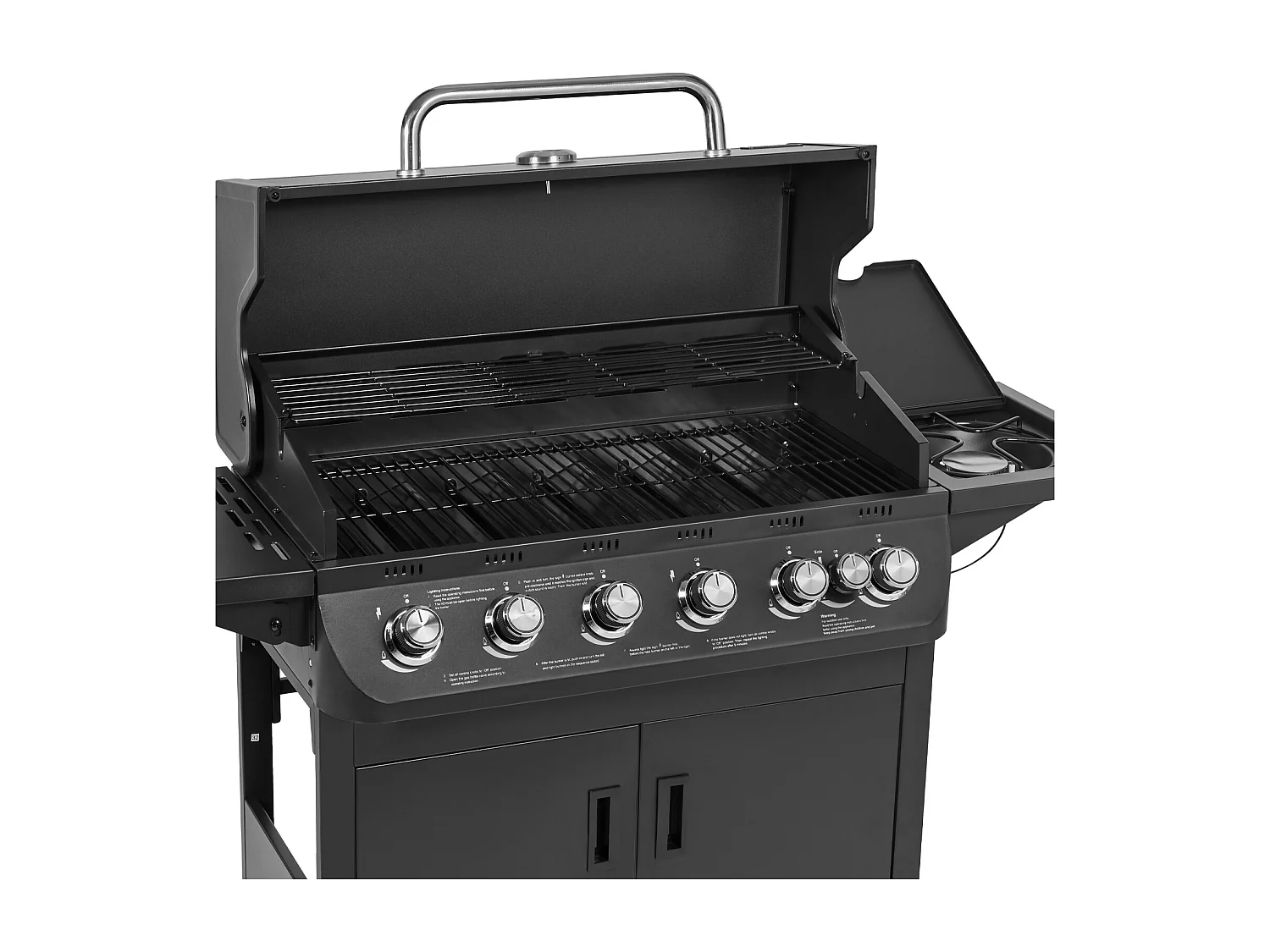 Gasgrill BRANDO 6+1 Schwarz