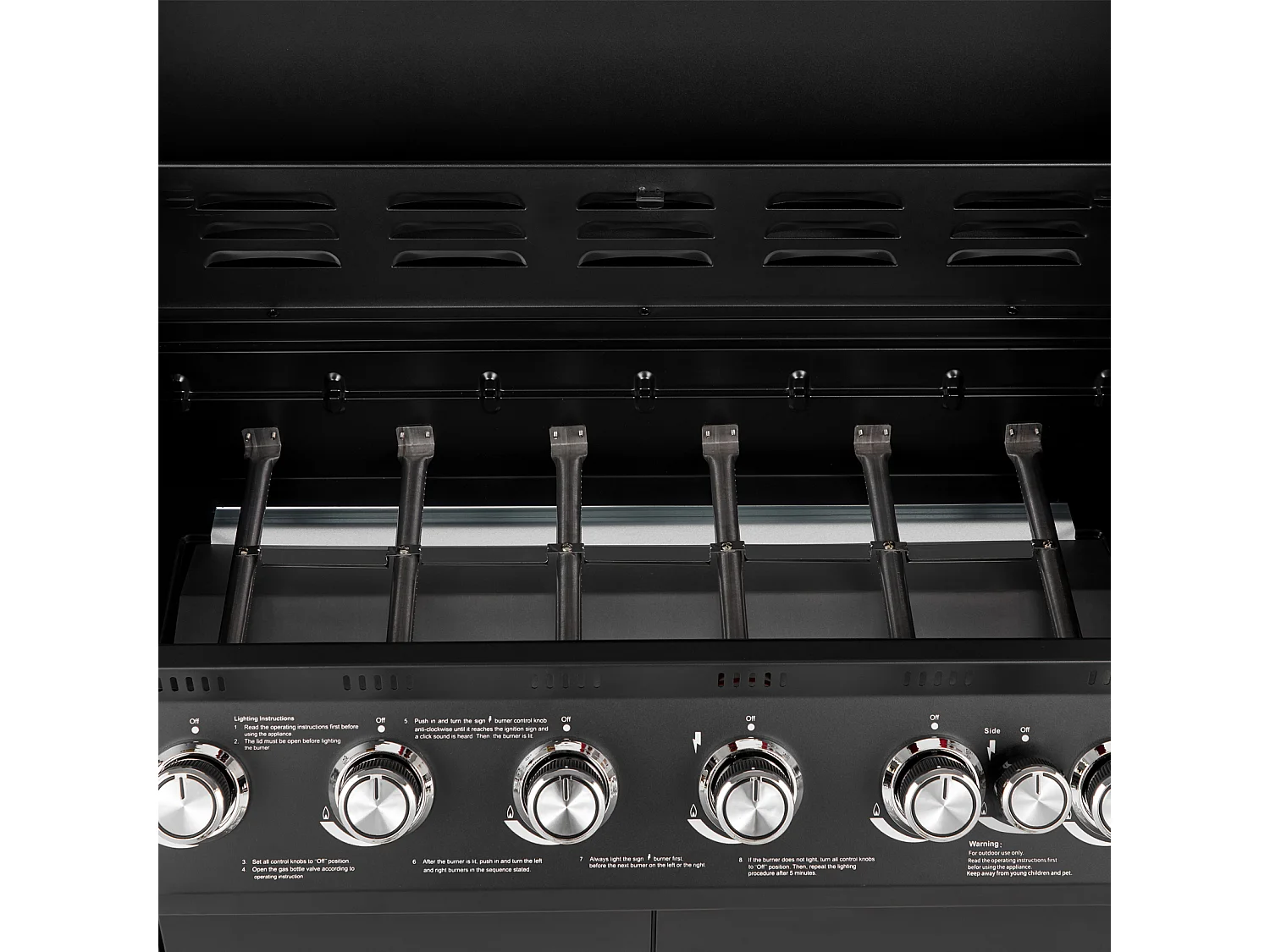 Gasgrill BRANDO 6+1 Schwarz