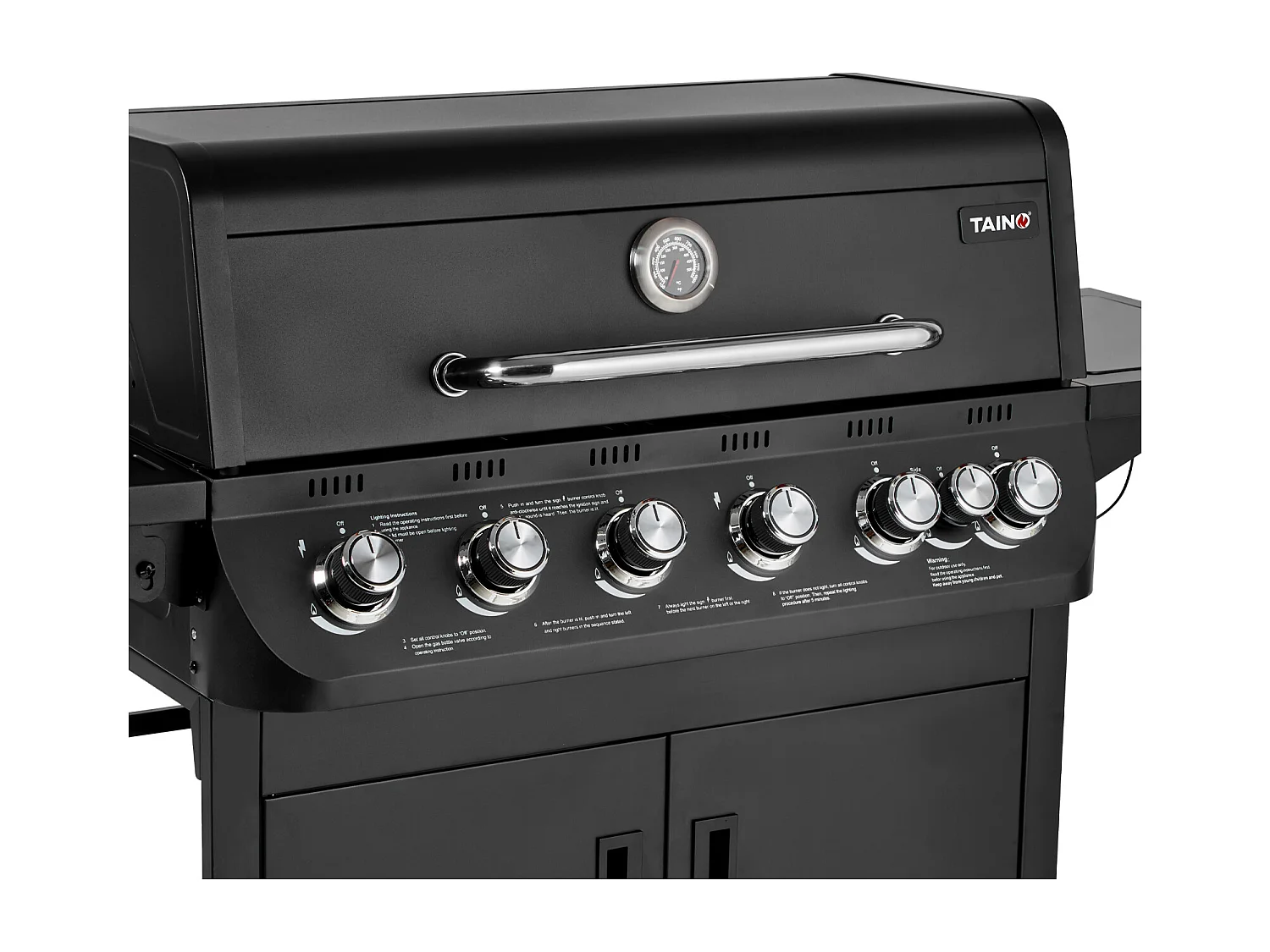 Gasgrill BRANDO 6+1 Schwarz