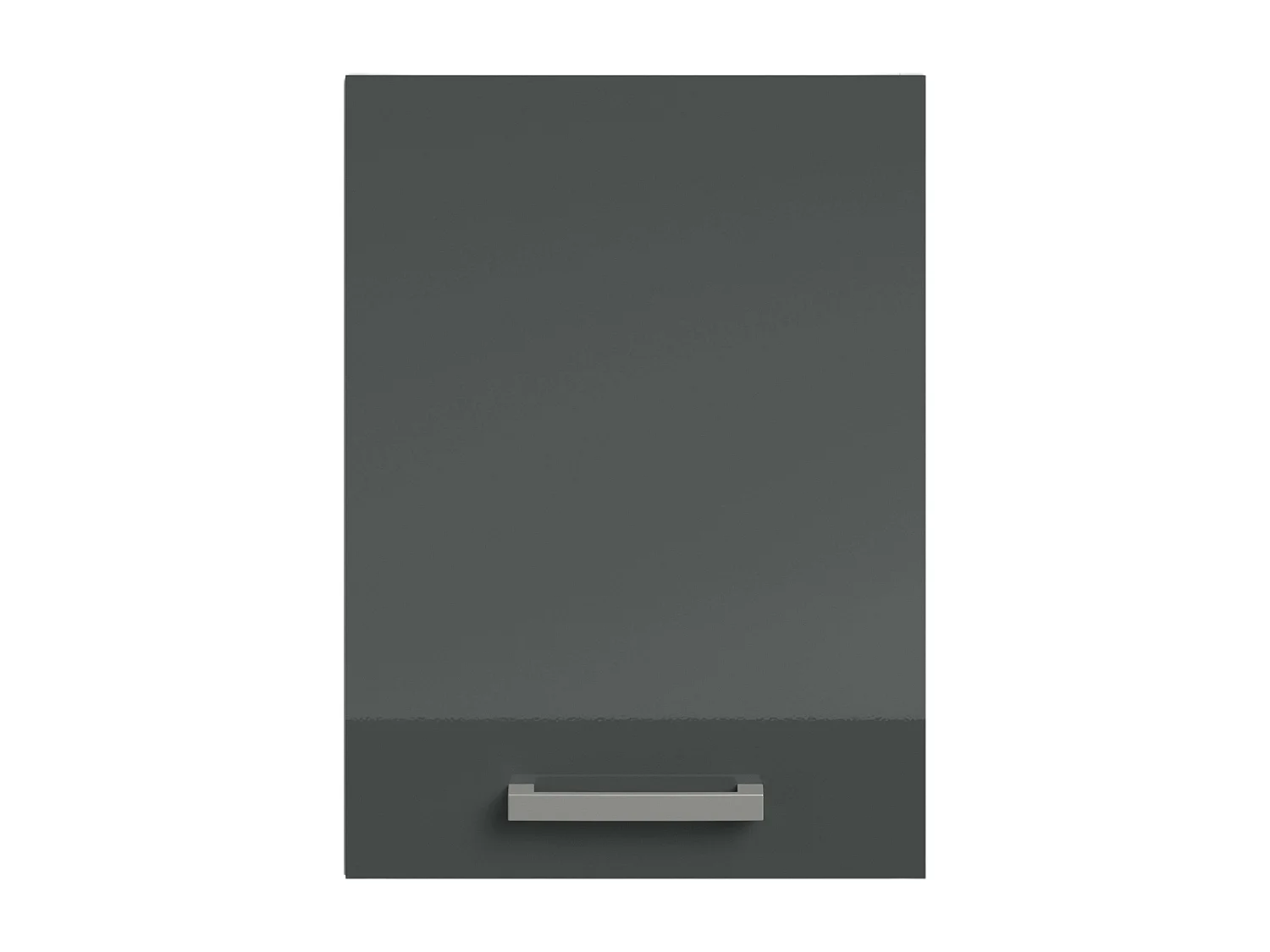 Módulo alto Vetro cocina 1 puerta blanco y gris brillante 55x40x33 cm