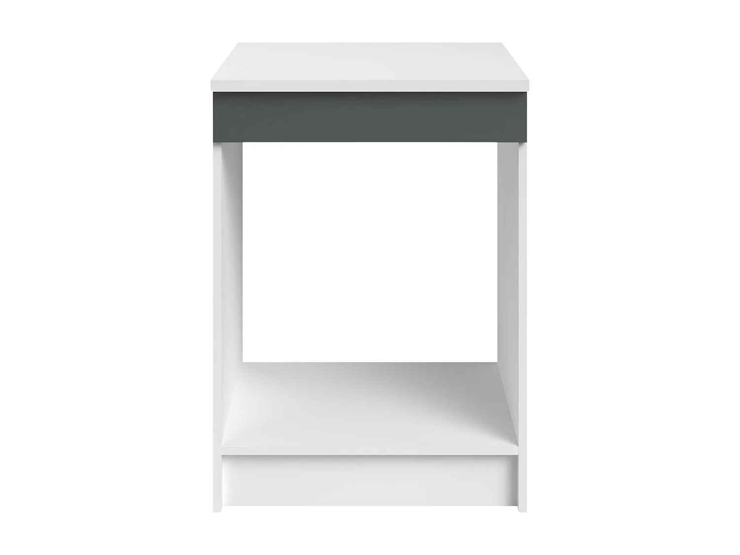 Módulo bajo para horno 60x60 Vetro gris brillante y blanco 84x60x60 cm