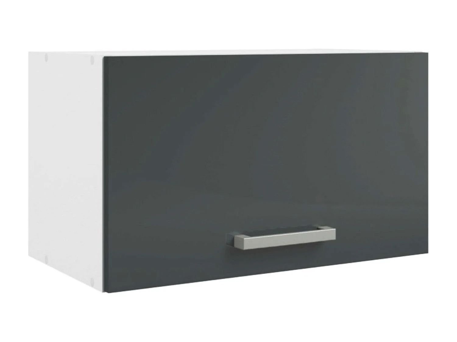 Cocina modular Vetro en melamina 8 módulos 4 cajones blanco y gris 240 cm