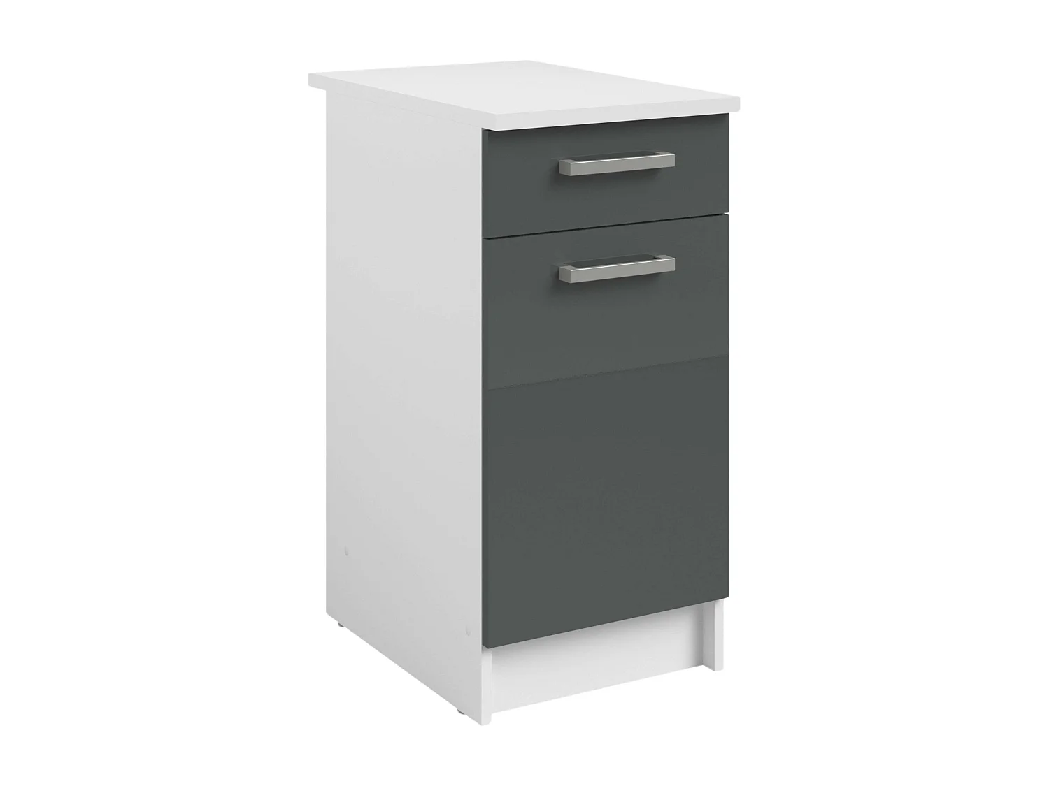 Módulo bajo de cocina Vetro 1 cajón 1 puerta melamina 84x40x60 cm